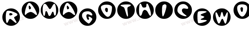 RamaGothicEW01 Bold字体转换
